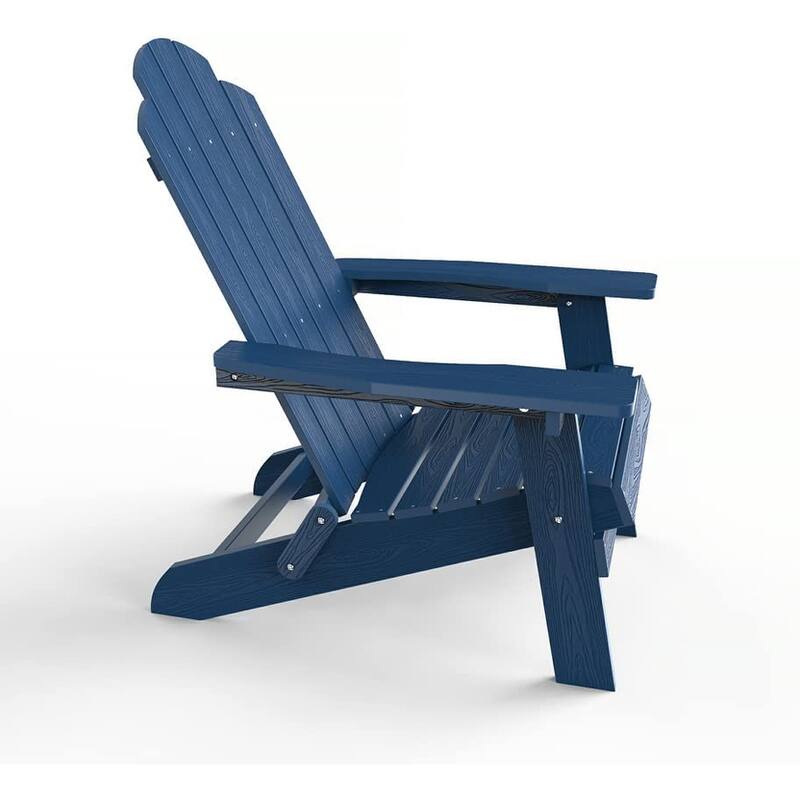 WINSOON All Weather HIPS Outdoor Folding Adirondack Chair Outdoor Garden Patio Chair