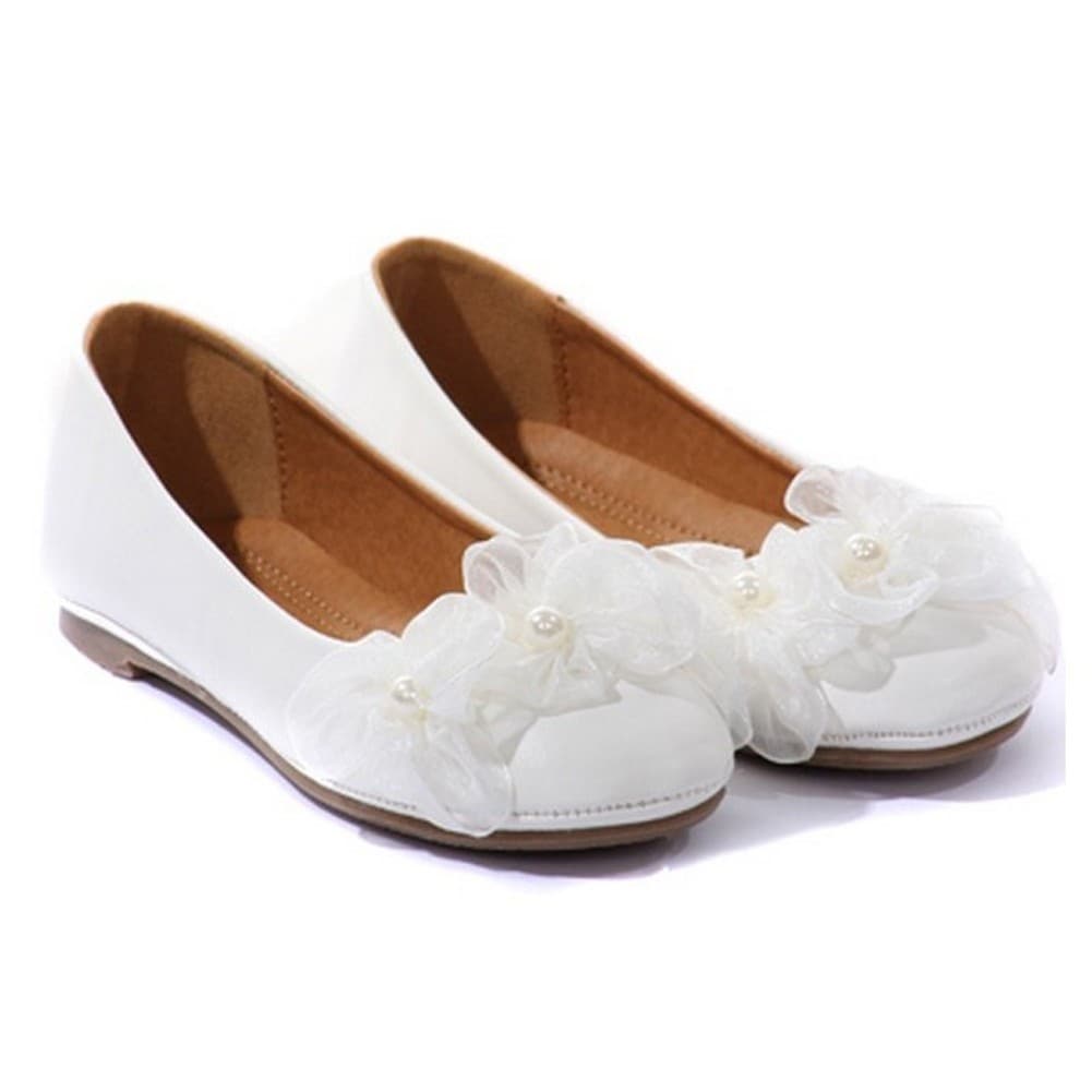 childrens ivory ballet pumps