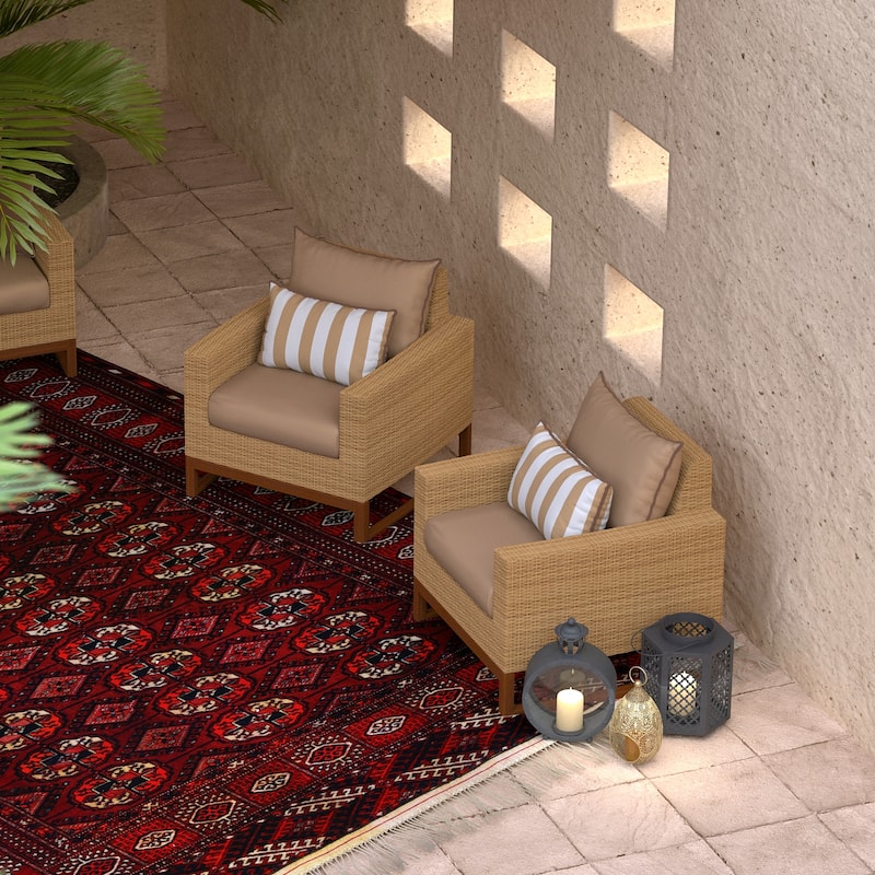 Milli 2 Piece Sunbrella Outdoor Patio Club Chairs