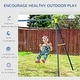 preview thumbnail 6 of 6, Children's Playground Set, Adjustable Ropes, and Metal Frame