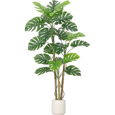 Artificial Monstera Deliciosa Plant for Home Office Decor