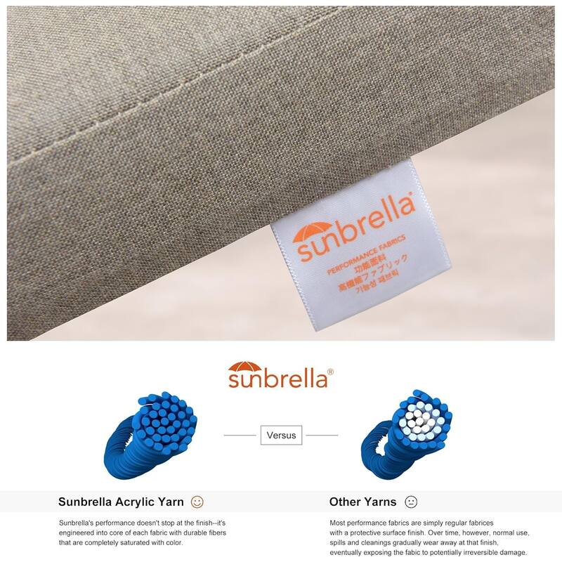 PURPLE LEAF Patio Sunbrella Bar Stools Set of 2 Handwoven Wicker Bar Height Stool Modern Aluminum High Bar Chairs