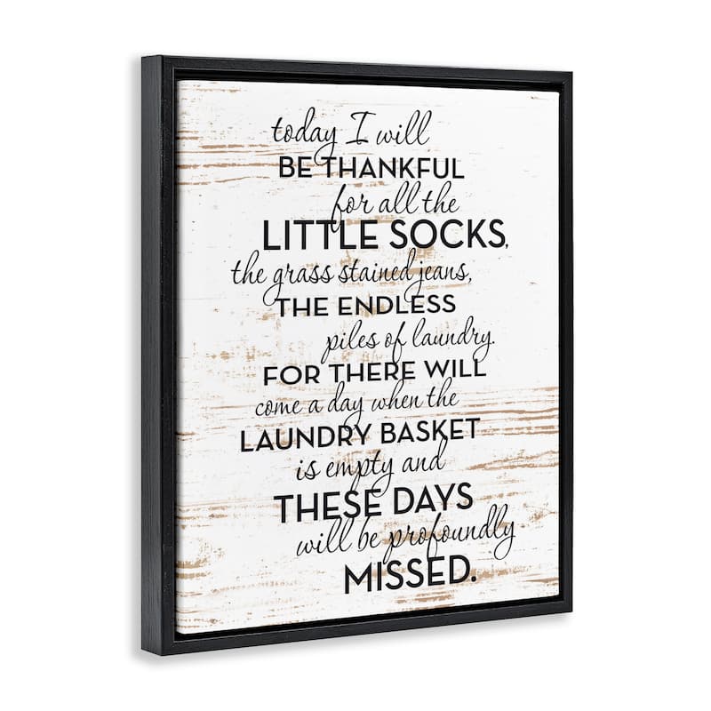 Stupell Rustic Parenthood Phrase Framed Floater Canvas Wall Art Design by Lettered and Lined