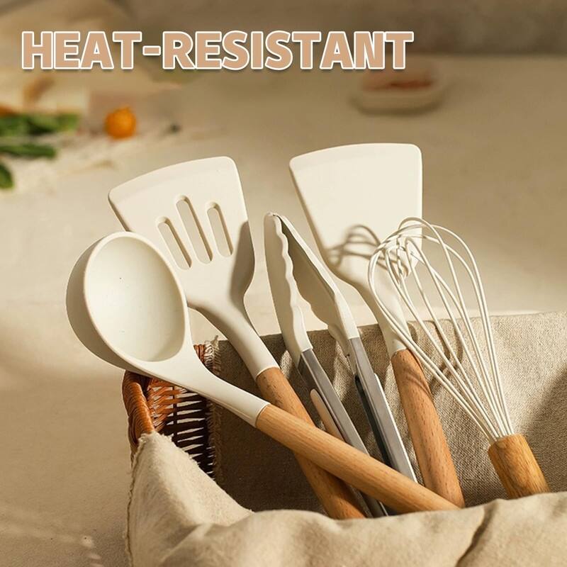 Kitchen Cooking Utensils Set, 33 pcs Non-Stick Utensils Spatula Set with Holder