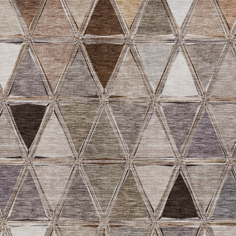 HomeRoots Geometric Transitional Rectangle Outdoor Rug