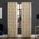 preview thumbnail 8 of 12, Scott Living Aubry Shimmering Floral Total Blackout Back Tab Curtain Panel, Single Panel 52 x 84 - Gold