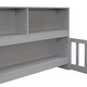 preview thumbnail 34 of 66, Wooden bed floor bed with bedside bookcase and shelves