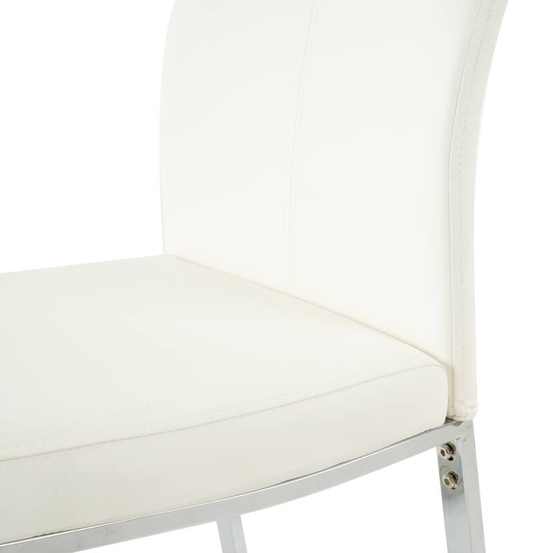 Modern Dining Chair with Metal Chair Legs (Set Of 2)
