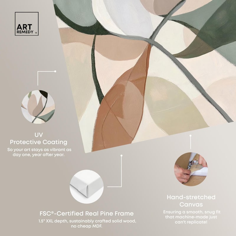 Leaf Prints II Canvas by Art Remedy, Gallery Wrapped