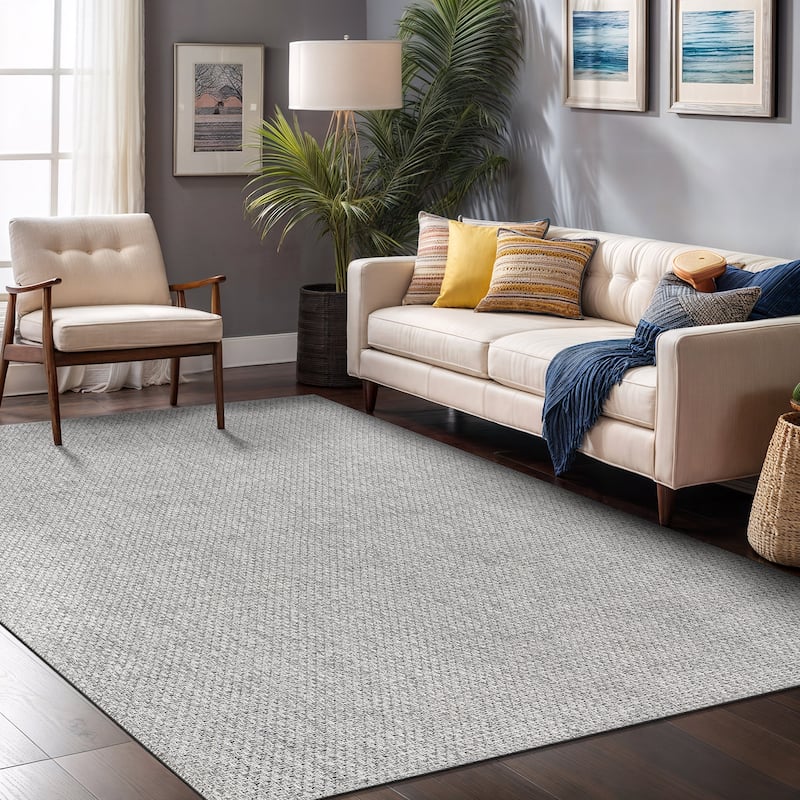 VILLADECOR Easy Jute Indoor Outdoor Weaving Area Rug - 9' x 12' - Natural