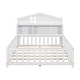 preview thumbnail 42 of 40, Full Size Wood Floor Bed w/ Bookcases ,Guard Rails,Storage Headboards