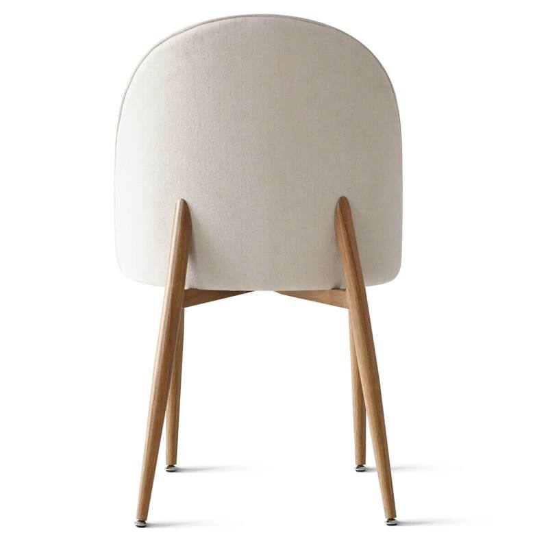 Upholstered Back Chenille Dining Chair (Set of 2)