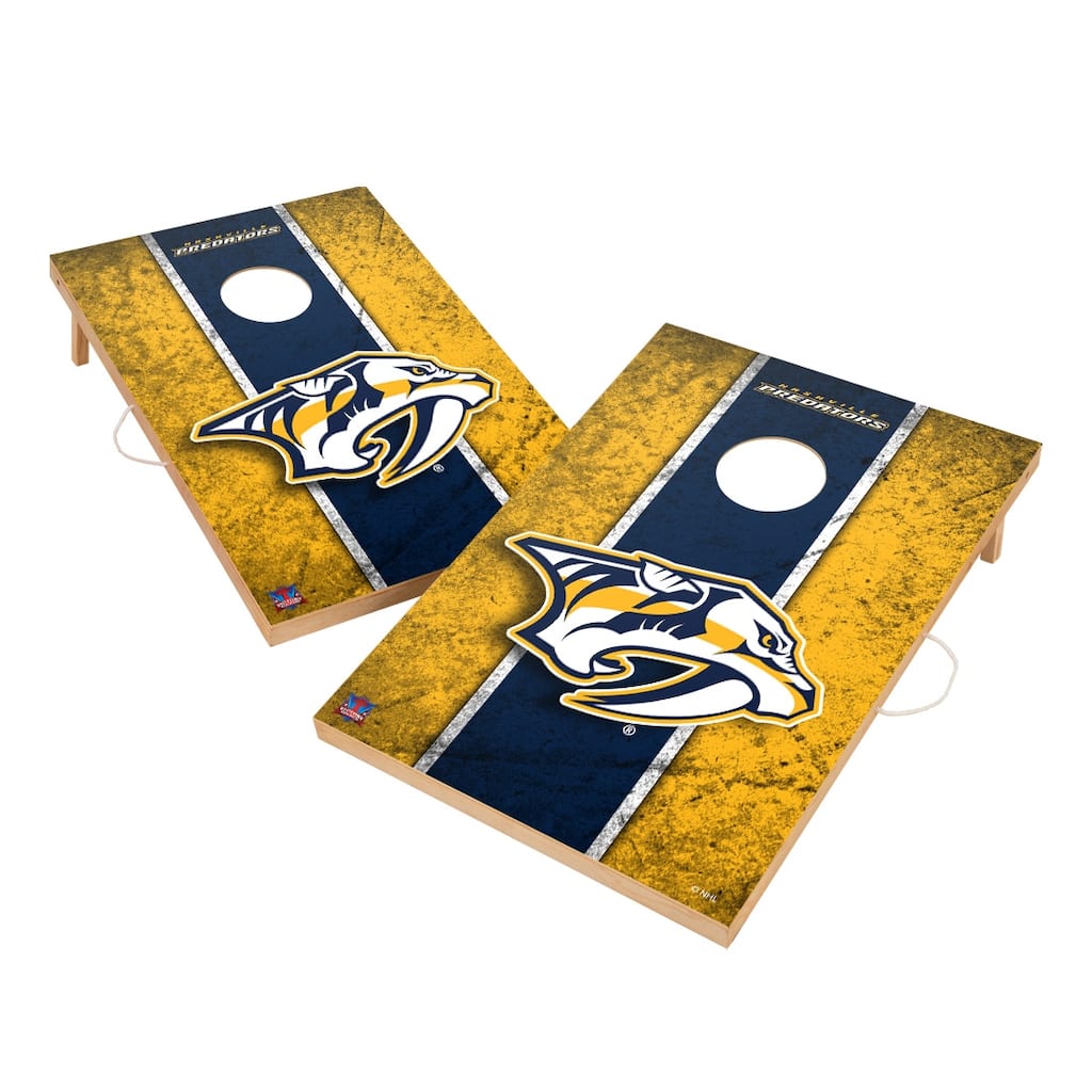 Vintage Nashville Predators NHL Regulation 2x4 Cornhole Set