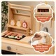 preview thumbnail 6 of 6, Kids BBQ Playset with Chalkboard, Sink and Storage Cabinet - 27" x 16" x 35.5"