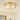 Mid Century 3-Light Round Flush Mount Clear Striped Glass Scalloped Entryway Bedroom - 15.7 in