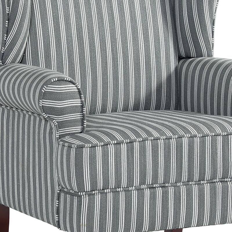 2 Set Modern Upholstery Wingback Accent Chair
