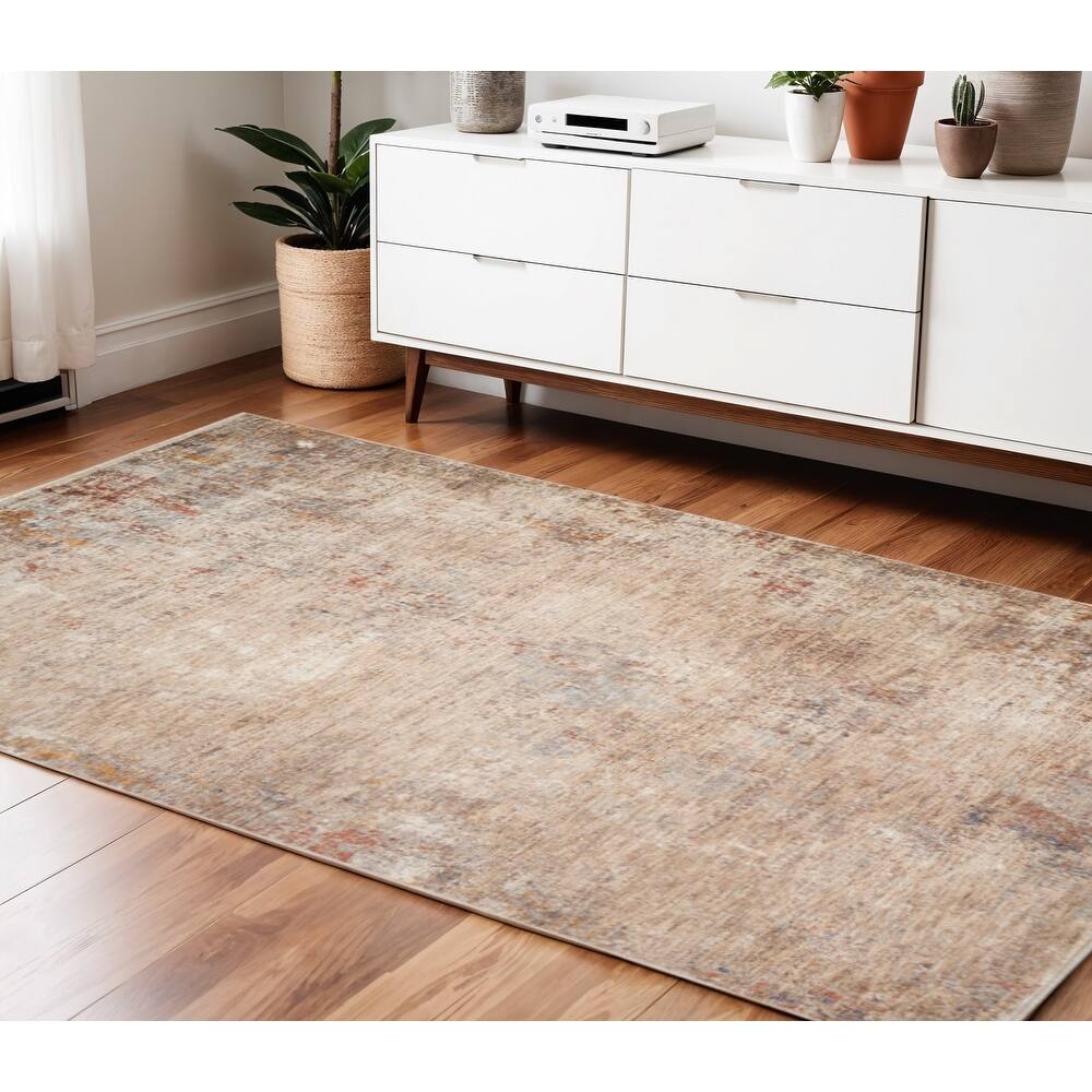 HomeRoots Abstract Traditional Rectangle Area Rug