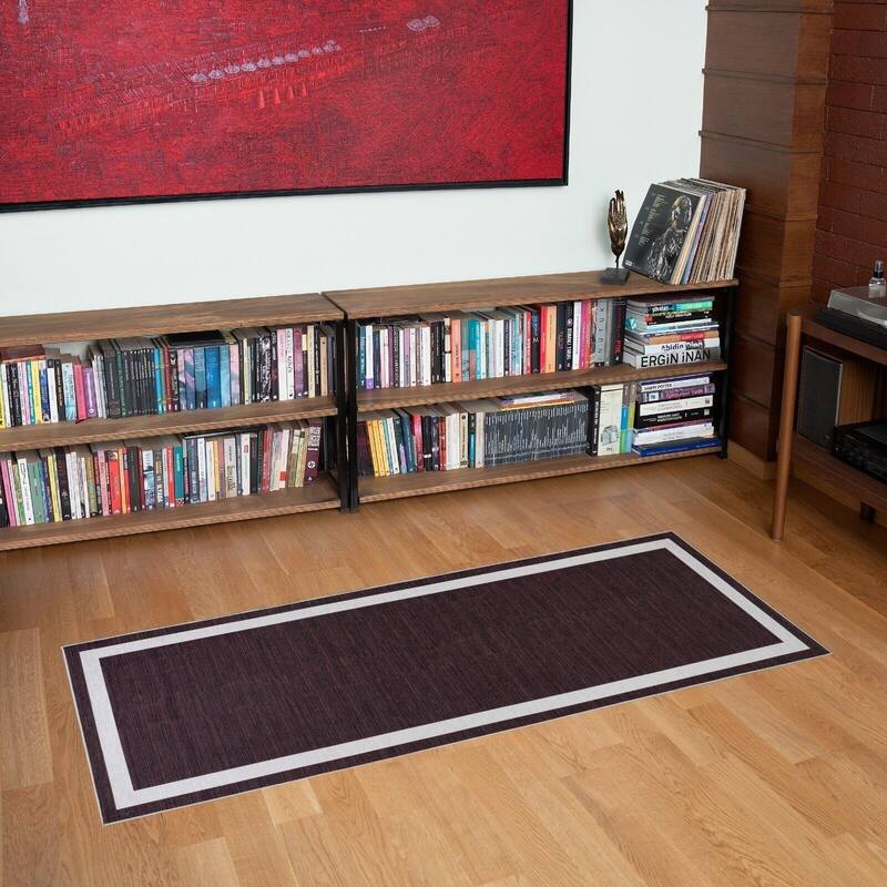 Machine Washable-Eco-Friendly Area Rug With Non-Slip Backing Everest Design
