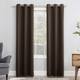 Sun Zero Hayden Energy Saving Blackout Grommet Curtain Panel, Single Panel - 40x54 - Cocoa