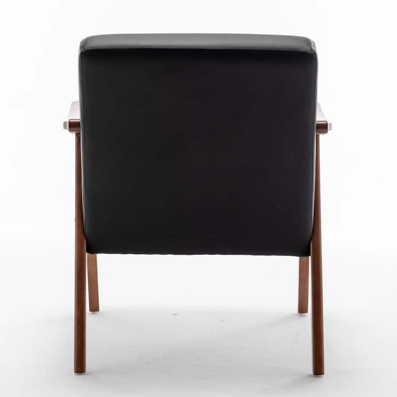 Living Room Chair with Solid Wood Frame, Accent Chair Extra-Thick Backrest, Wingback Chair