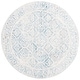 preview thumbnail 54 of 91, SAFAVIEH Tulum Yolonda Rustic Moroccan Boho Rug 3'x3'Round - Ivory/Turquoise