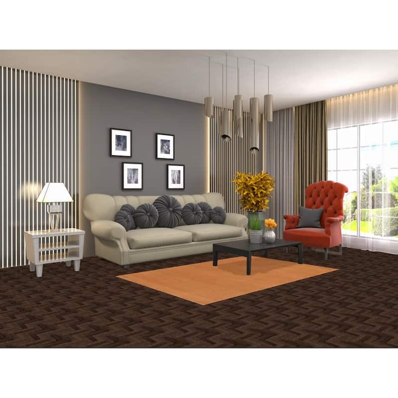 Gabbeh Modern Rug Hand-Knotted Contemporary Wool Carpet - 3'10" x 5'11"