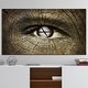 preview thumbnail 1 of 7, Designart 'Aging Eyes' Oversized Modern Wall CLock
