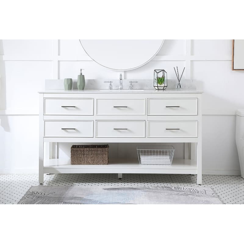Elegant Lighting VF19060 Sinclaire 60" Free Standing Single Basin