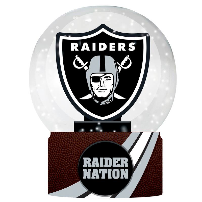 Las Vegas Raiders 5 in. Glass Tabletop Snow Globe
