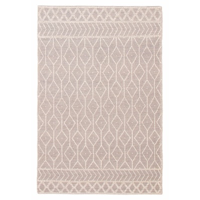 ECARPETGALLERY Braid weave Sienna Taupe Wool Rug - 5'11 x 8'10
