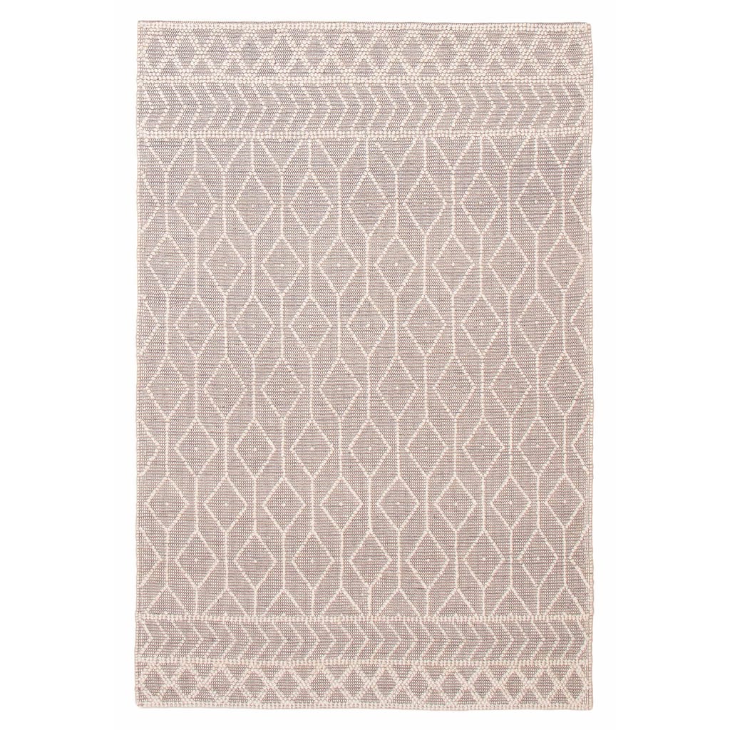 ECARPETGALLERY Braid weave Sienna Taupe Wool Rug - 5'11 x 8'10