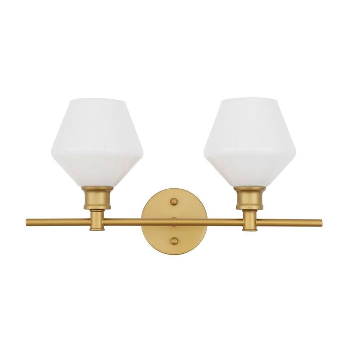 Gerald 2-Light Wall Sconce - 19.1/10.2 - 19.1/10.2