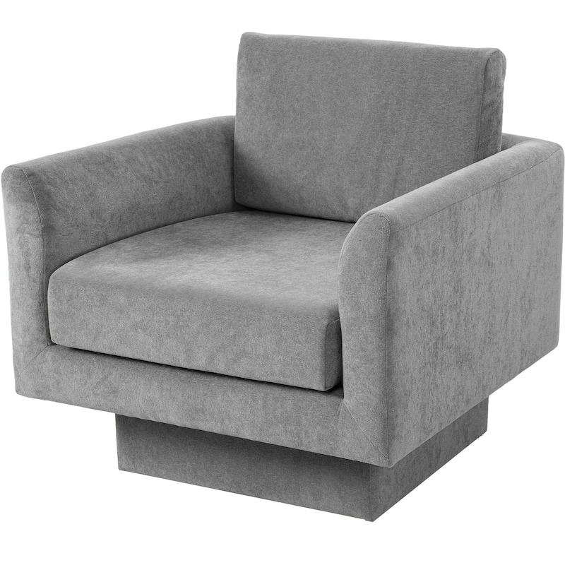 360° Swivel Accent Chair Modern Upholstered Living Room Chair Barrel Chairs