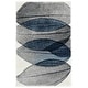 preview thumbnail 63 of 90, SAFAVIEH Hollywood Mergita Mid-Century Modern Abstract Rug 2' x 3' - Ivory/Blue