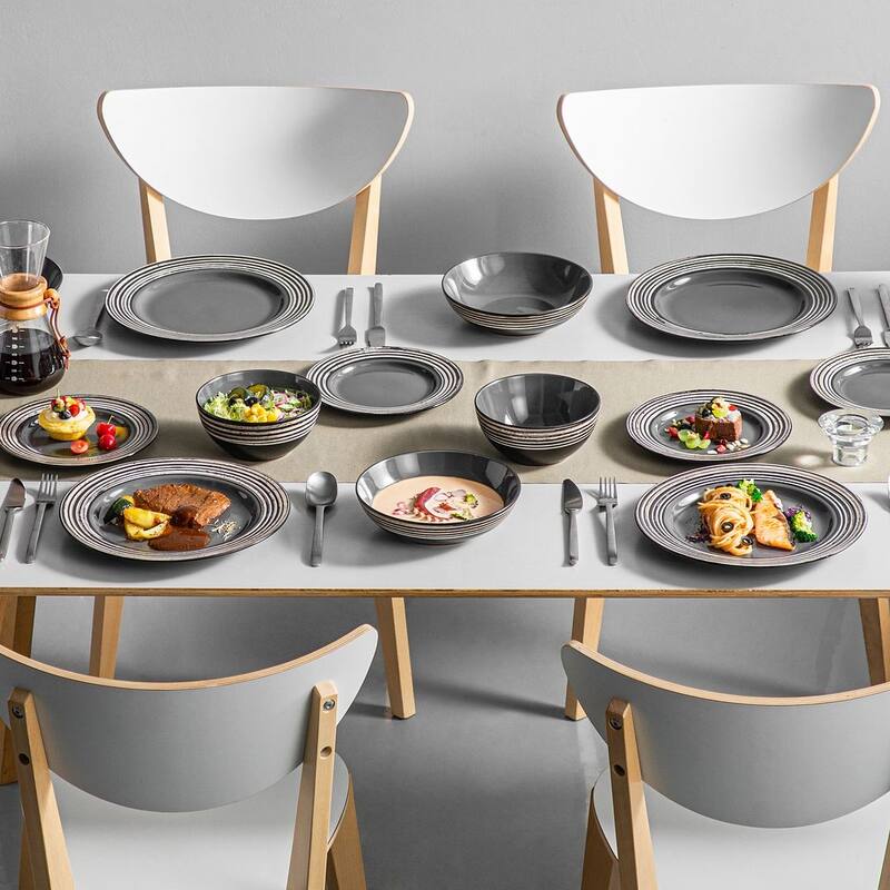 vancasso ARBRE 32-Piece Stoneware Dinnerware Set, Service for 8
