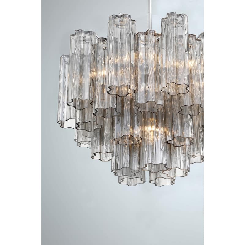 Crystorama Lighting Group ADD-306-SM Addis 6 Light 20" Wide Waterfall