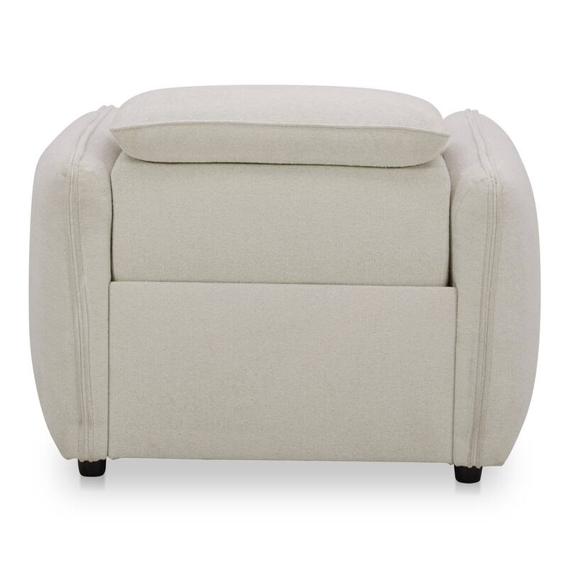 NADAAL STUDIOS Yarrow, Power Recliner Chair, Polyester Upholstery, High-Density Foam Cushions, Dusk Grey