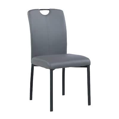 Somette Kenya Handle Back Side Chair with Metal Legs, Set of 4