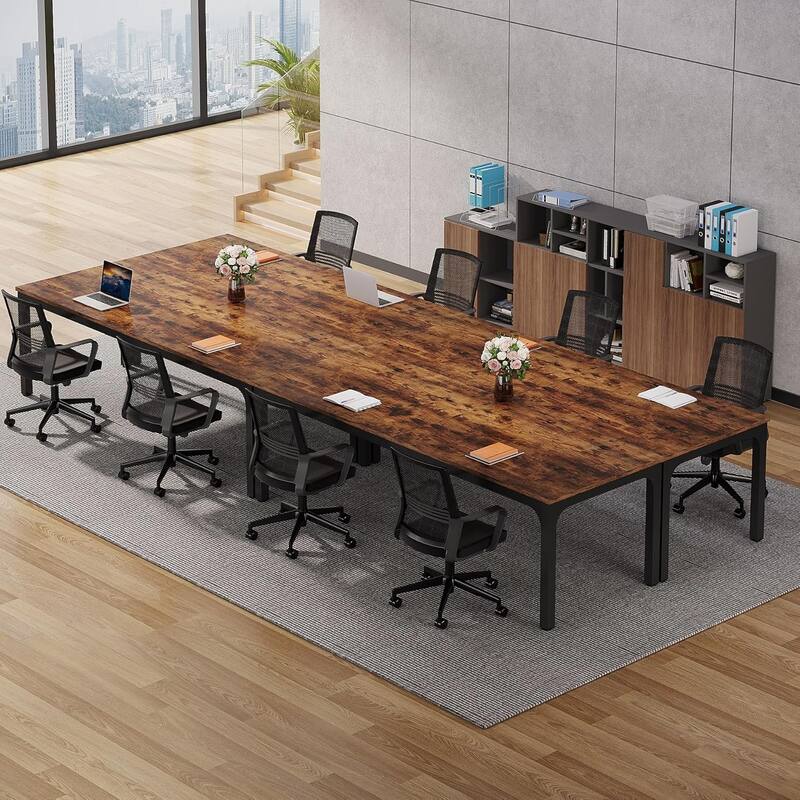 78.74" Large Rectangle Conference Table/Desk, Modern Seminar Meeting Table, Business Tables for Boardroom & Office