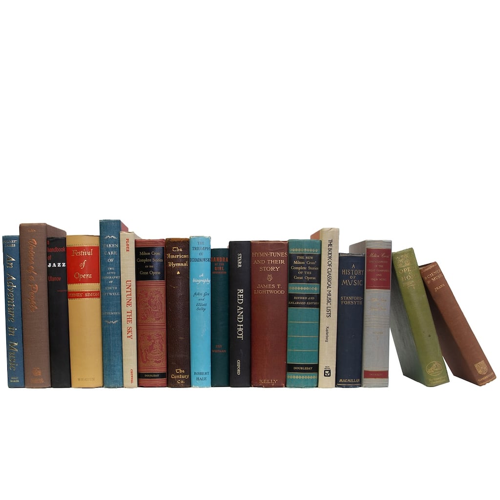 Books Decorative Accessories: Vintage Music: Subject By The Foot