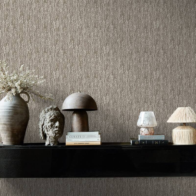 Heirloom Knit Greige Wallpaper