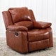preview thumbnail 4 of 37, Charleston Leather Gel Glider Rocker Recliner by Greyson Living