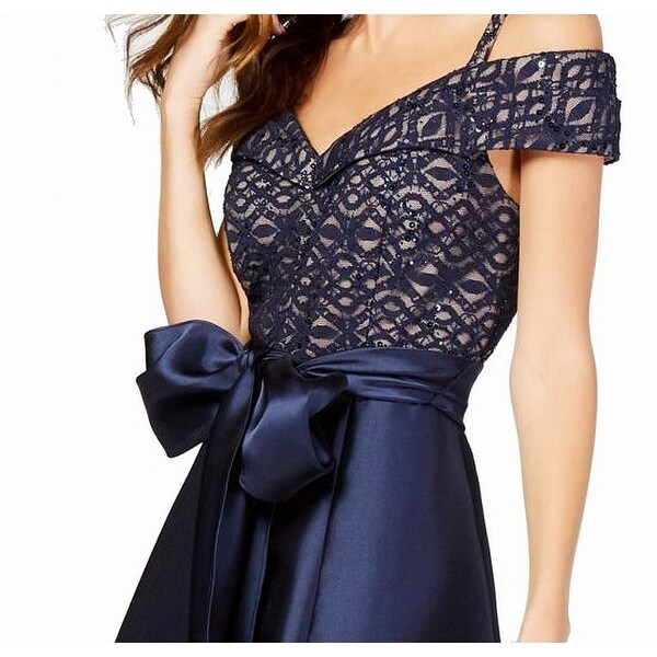 r & m richards navy blue dress