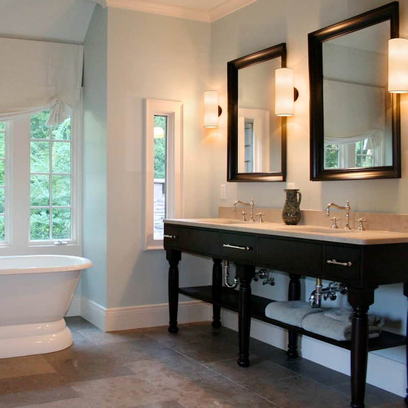 Modern 2-Light Wall Sconce with Fabric Shade - Black - H11.8" × W4.4" × D6.1"