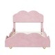 preview thumbnail 24 of 52, Velvet Upholstered Platform Bed with Cloud Shaped Slats