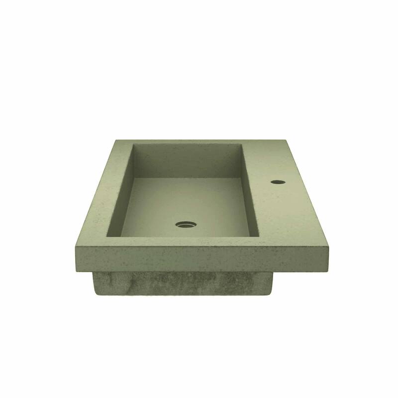 Native Trails Trough 36" NativeStone Drop In Bathroom Sink with 1 Hole