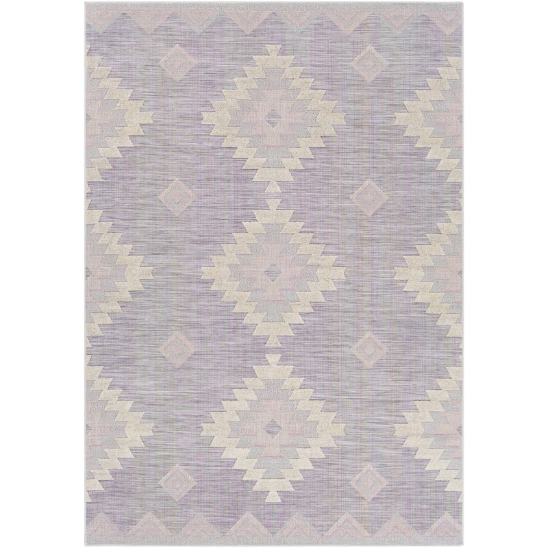 Gerta Indoor/ Outdoor Southwestern Diamond Area Rug