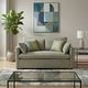 preview thumbnail 25 of 30, Roundhill Furniture Wilson Contemporary Upholstered Loveseat Olive Green