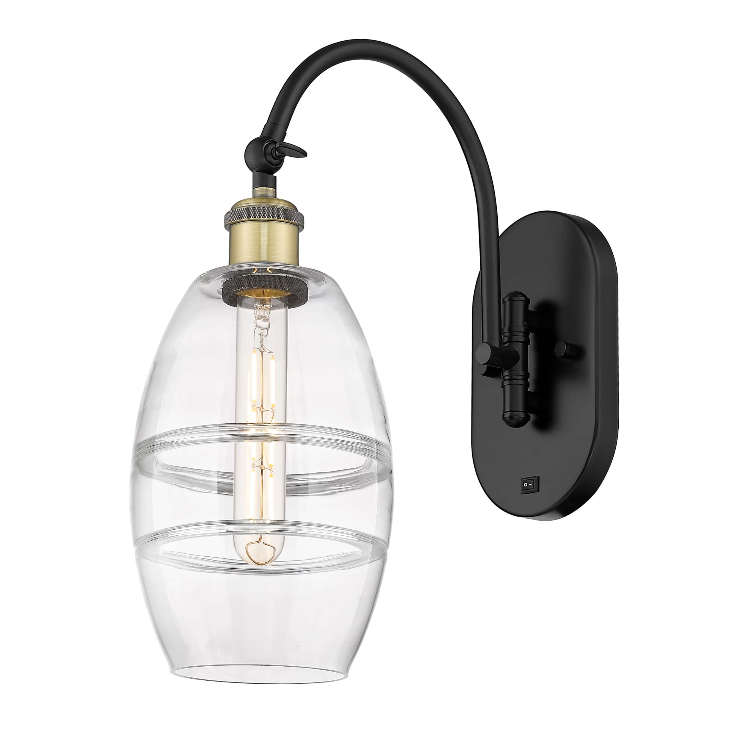Option Clear Shade / Black Antique Brass