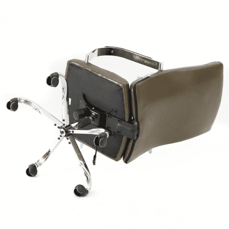 Sonora Ergonomic High Back Leather Office Chair with Lumbar Support, Adjustable Height, Tilt Lock, Chrome Frame & Swivel Casters